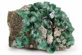 Fluorescent Green Fluorite Cluster - Diana Maria Mine, England #261748-1